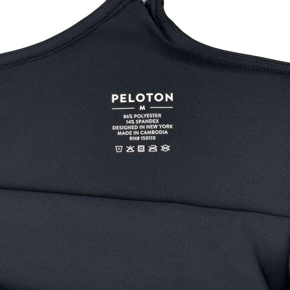 PELOTON Distance Racerback Tape Tank Sz Medium Black - Picture 5 of 8